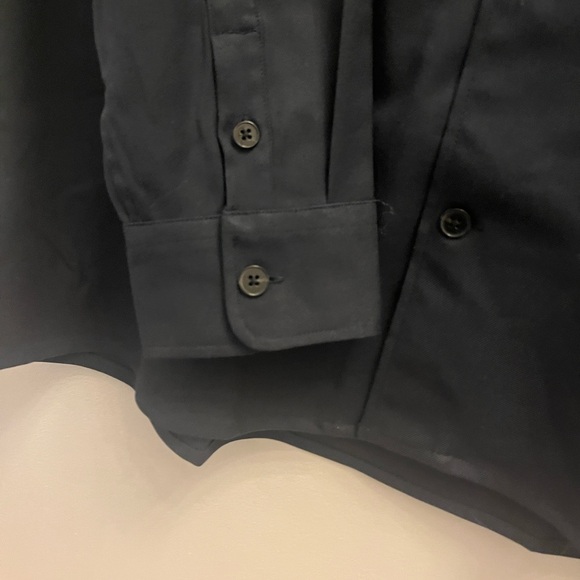 New! Frank & Oak Men's Dress Fluid Shirt Deep Blue Work Casual Dinner - Picture 9 of 16